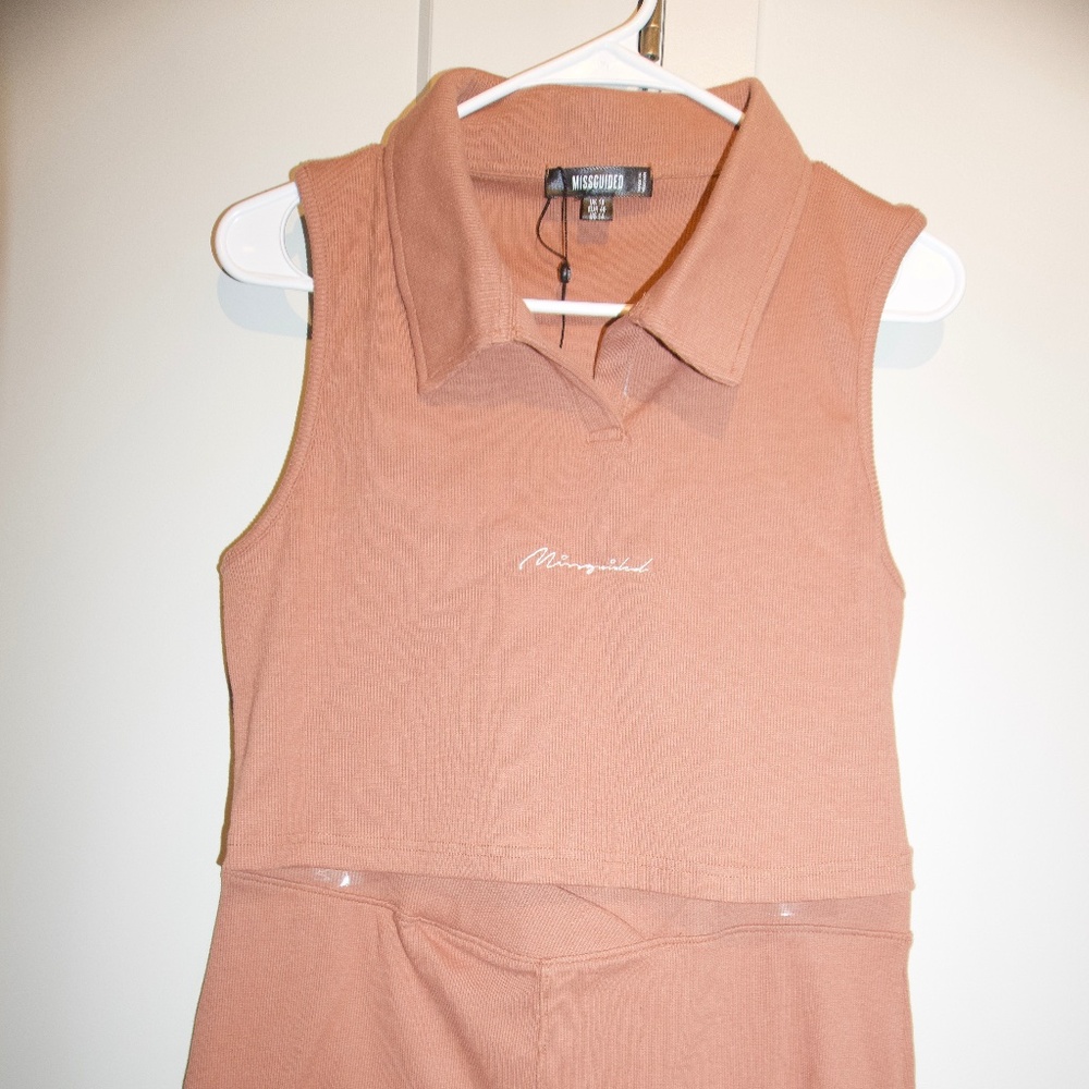 MISSGUIDED 2 PIECE SET BROWN